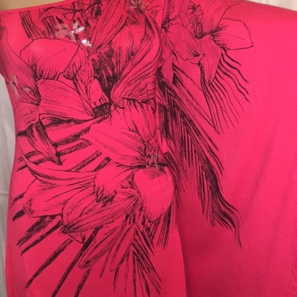NWOT Express One Shoulder Floral Dress Small - Picture 3 of 12